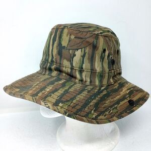 Vintage Realtree Made in USA Camouflage Fishing Hunting Bucket Hat Cap SMALL